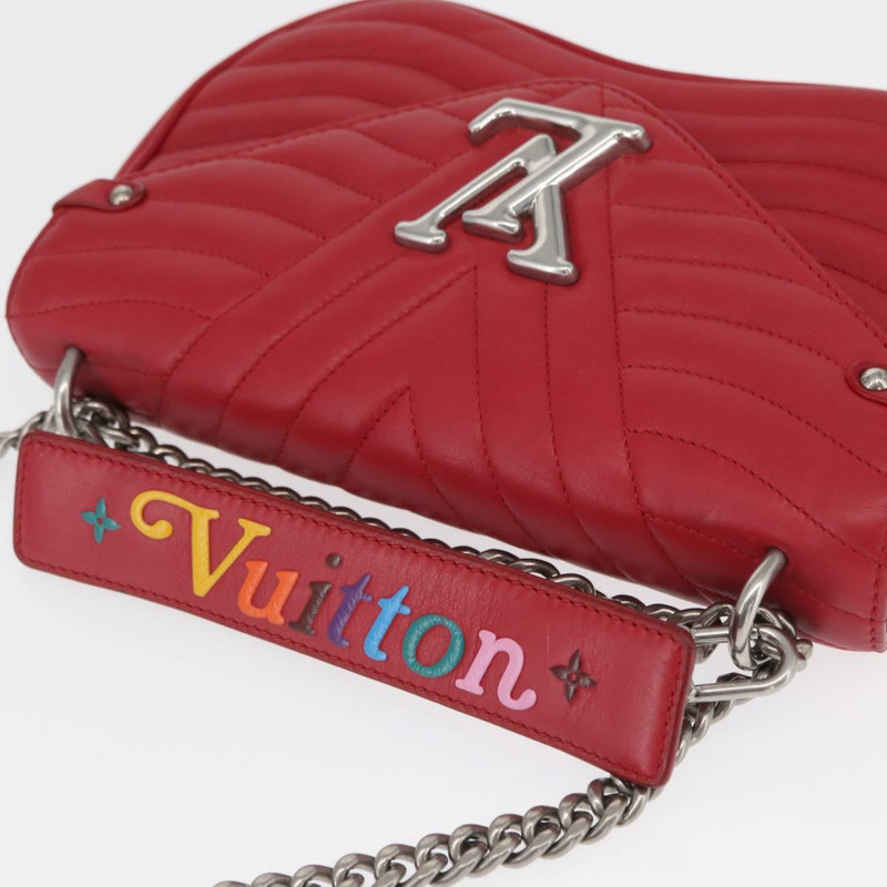 【日本直送】路易威登 New Wave 鏈條包 MM 皮革兩用紅色 M51943 LV 正品 ka1578SAM-5