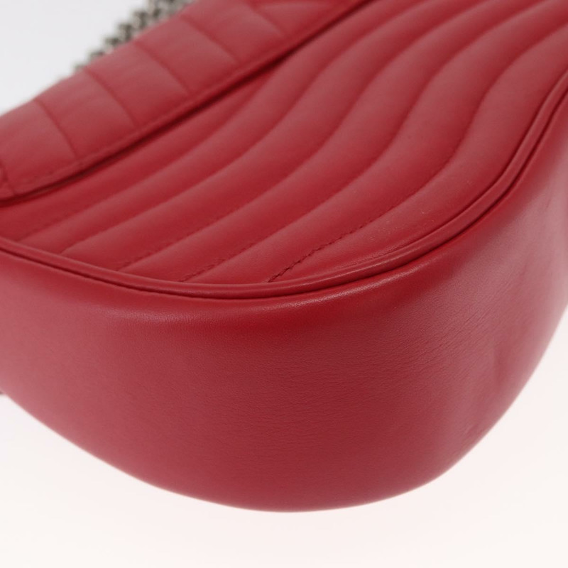 【日本直送】路易威登 New Wave 鏈條包 MM 皮革兩用紅色 M51943 LV 正品 ka1578SAM-16