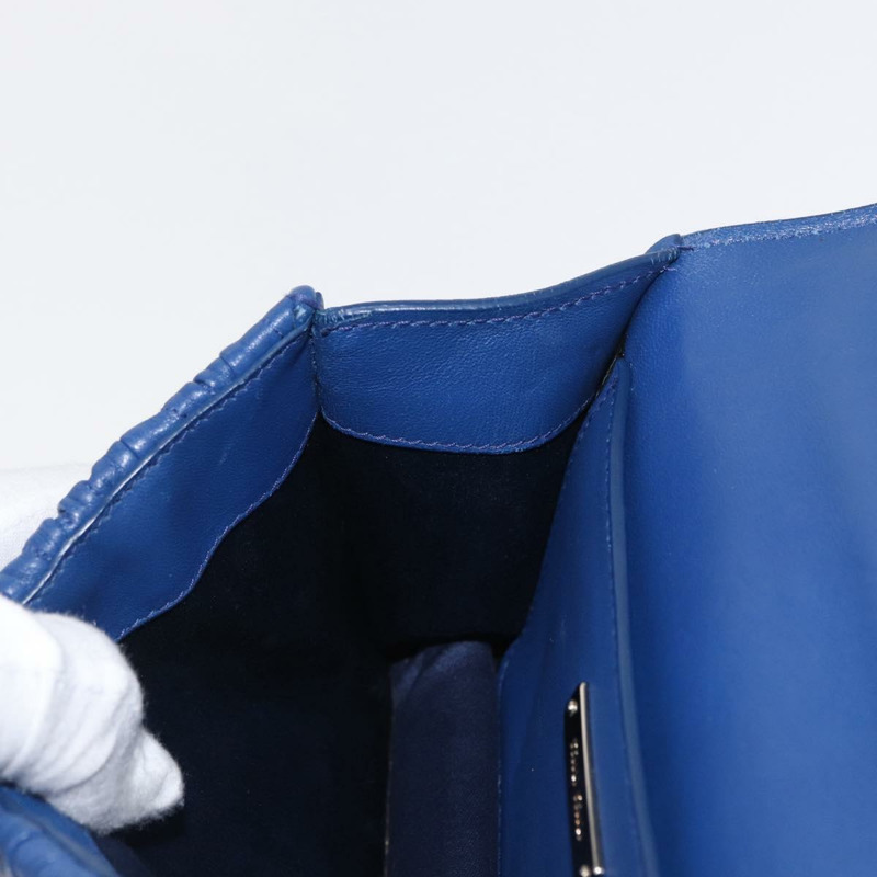 【日本直送】Miu Miu Matelasse 鏈條單肩包 皮革 藍色 銀色 正品 ka1528V-21