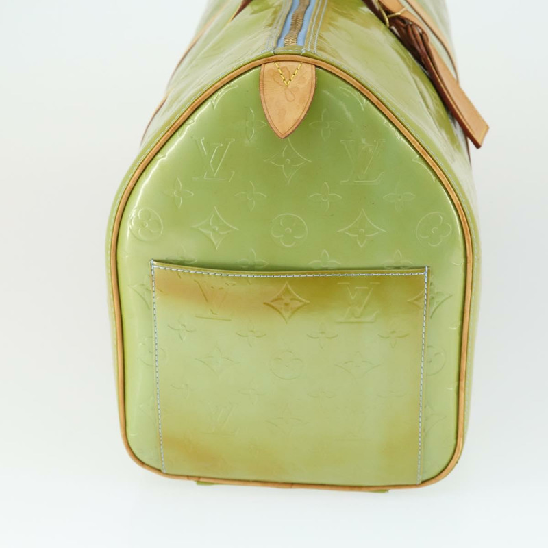 【日本直送】路易威登 Monogram Vernis Mercer 波士頓包 淺藍色 M91001 LV 正品 165393-3