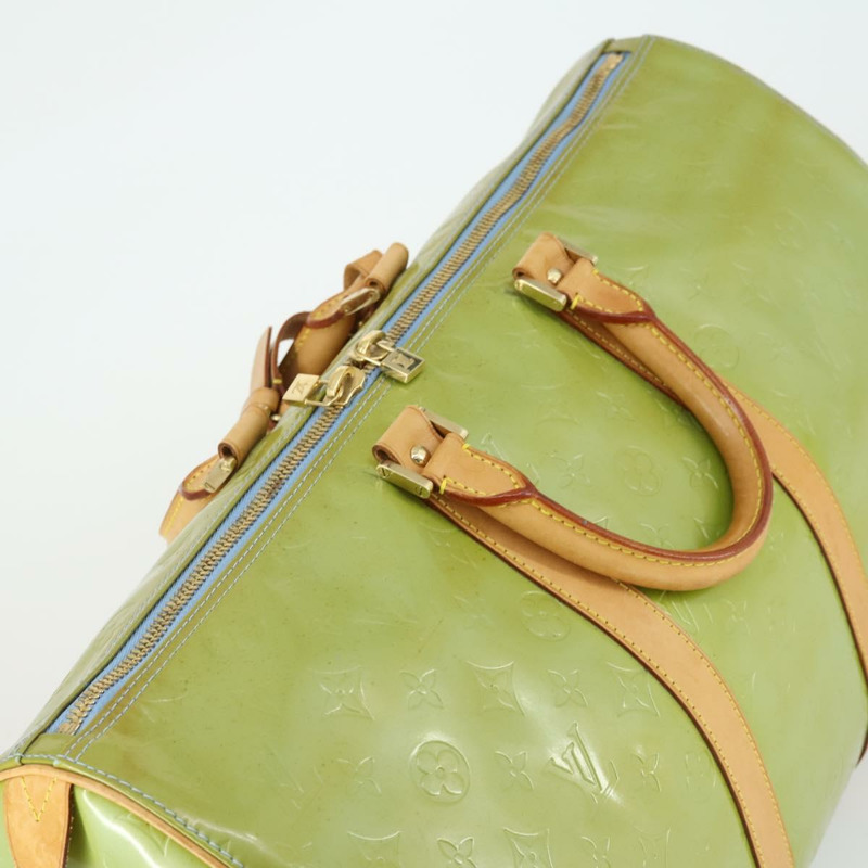 【日本直送】路易威登 Monogram Vernis Mercer 波士頓包 淺藍色 M91001 LV 正品 165393-5