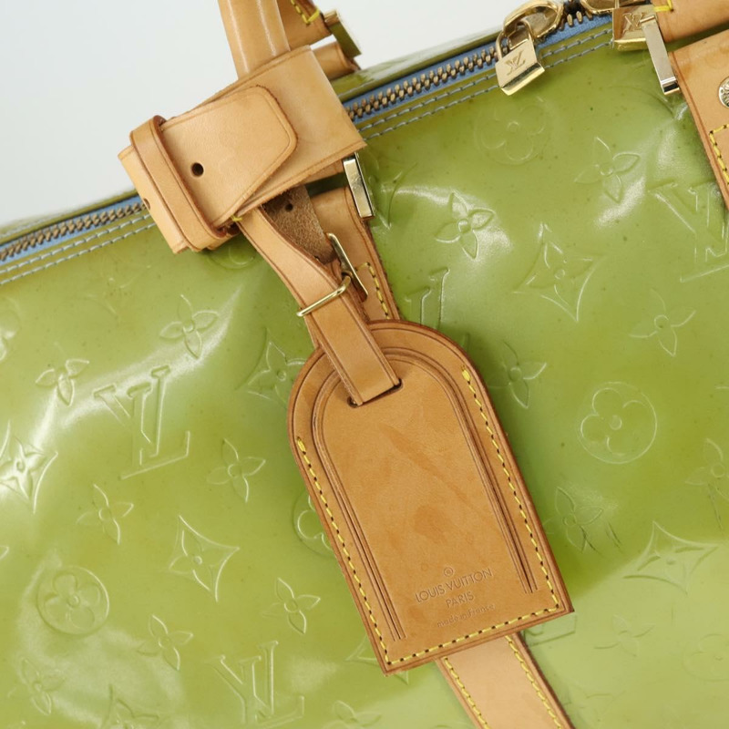 【日本直送】路易威登 Monogram Vernis Mercer 波士頓包 淺藍色 M91001 LV 正品 165393-9