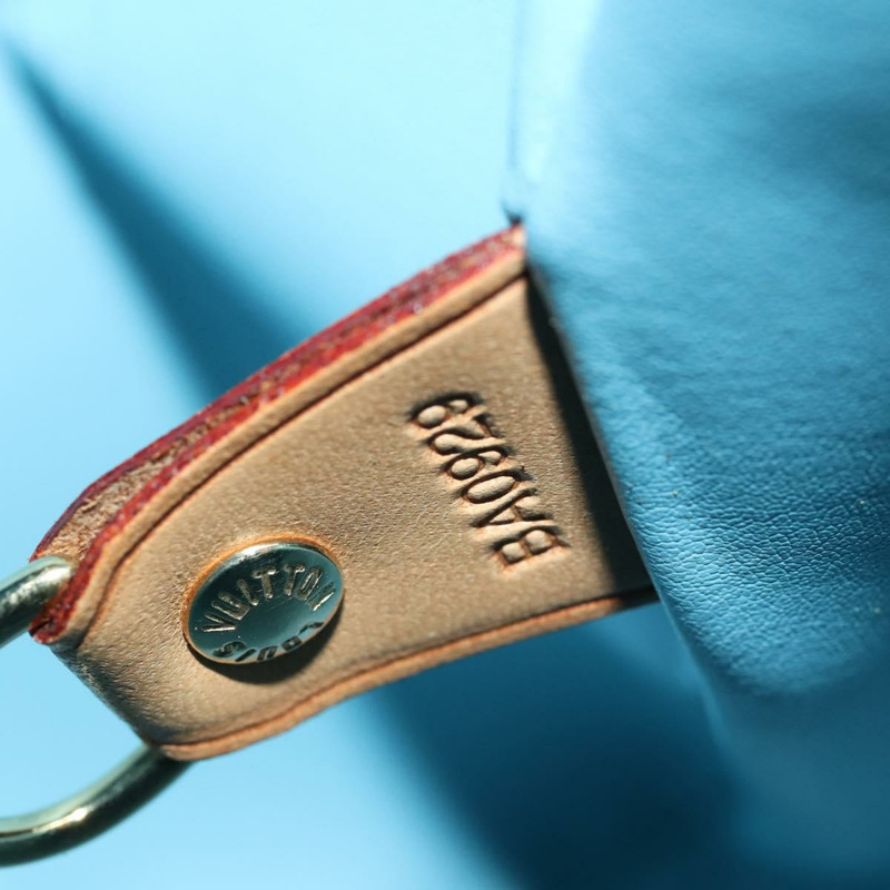 【日本直送】路易威登 Monogram Vernis Mercer 波士頓包 淺藍色 M91001 LV 正品 165393-11