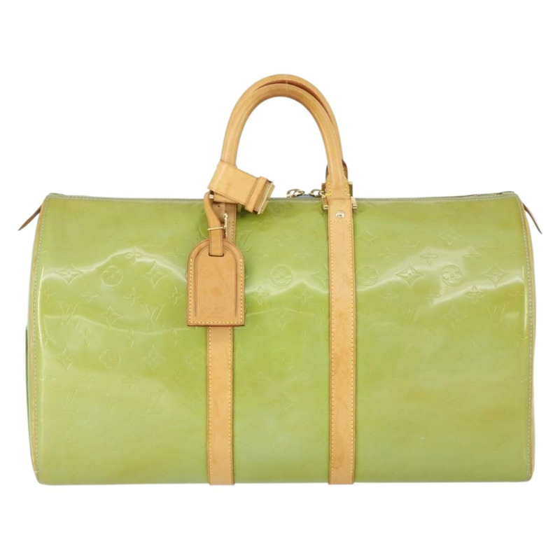 【日本直送】路易威登 Monogram Vernis Mercer 波士頓包 淺藍色 M91001 LV 正品 165393-12