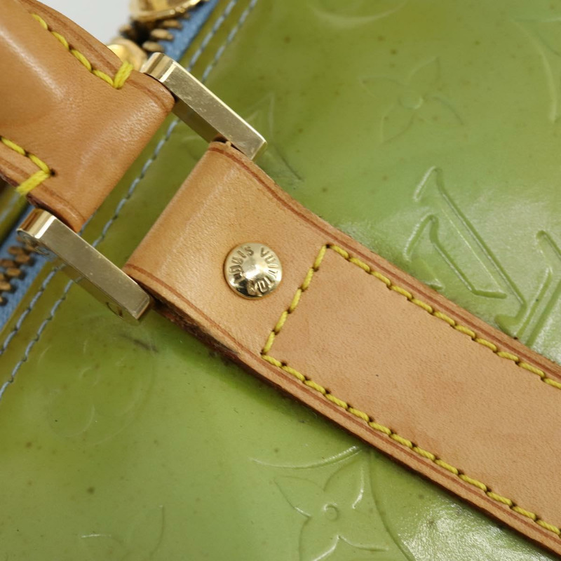 【日本直送】路易威登 Monogram Vernis Mercer 波士頓包 淺藍色 M91001 LV 正品 165393-16