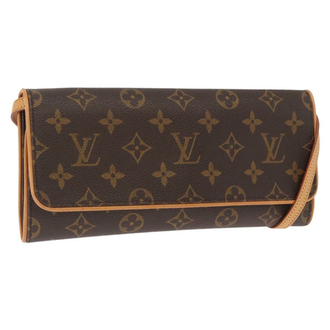 路易威登 Monogram Pochette Twin GM 單肩包 M51852 LV Auth ka1548