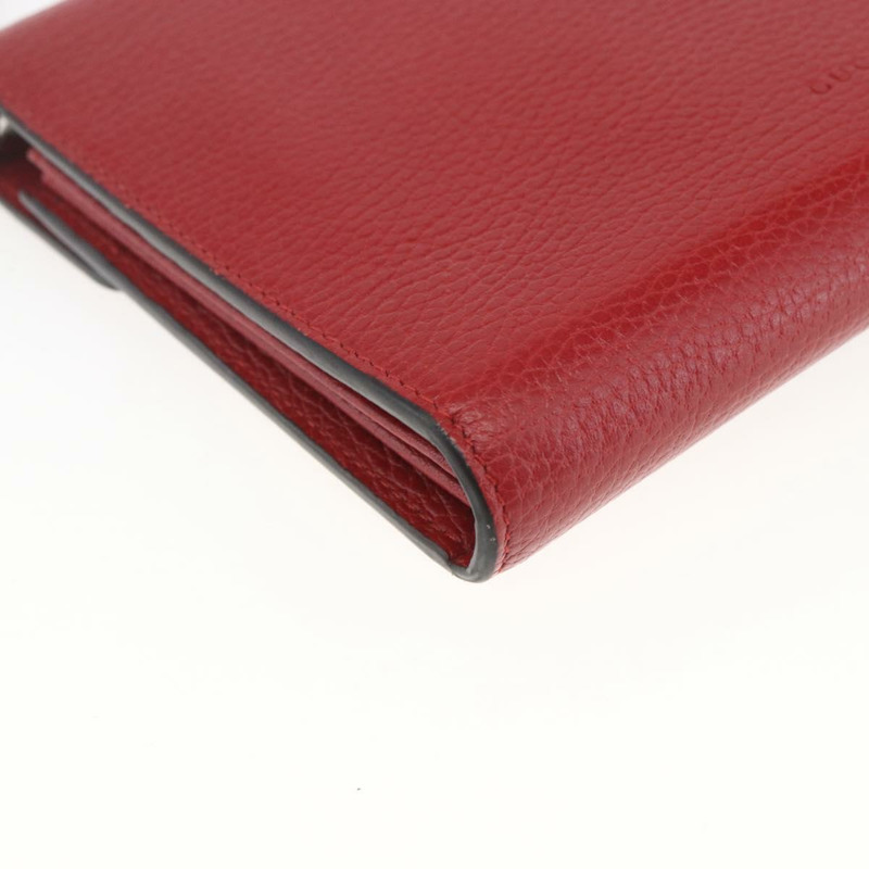 【日本直送】GUCCI Dionysus 鏈條皮夾 皮革 紅色 401231 正品 ka1510M-16