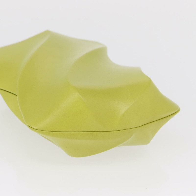 【日本直送】BOTTEGA VENETA 手拿包 皮革 綠色 正品 ka1582M-4