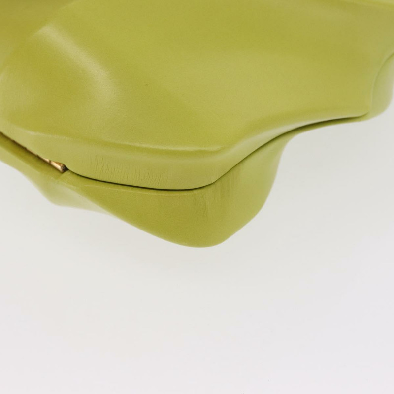 【日本直送】BOTTEGA VENETA 手拿包 皮革 綠色 正品 ka1582M-15