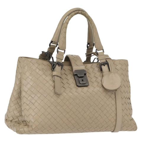 BOTTEGA VENETA INTRECCIATO 手袋皮革 2way 灰色 正品 165395