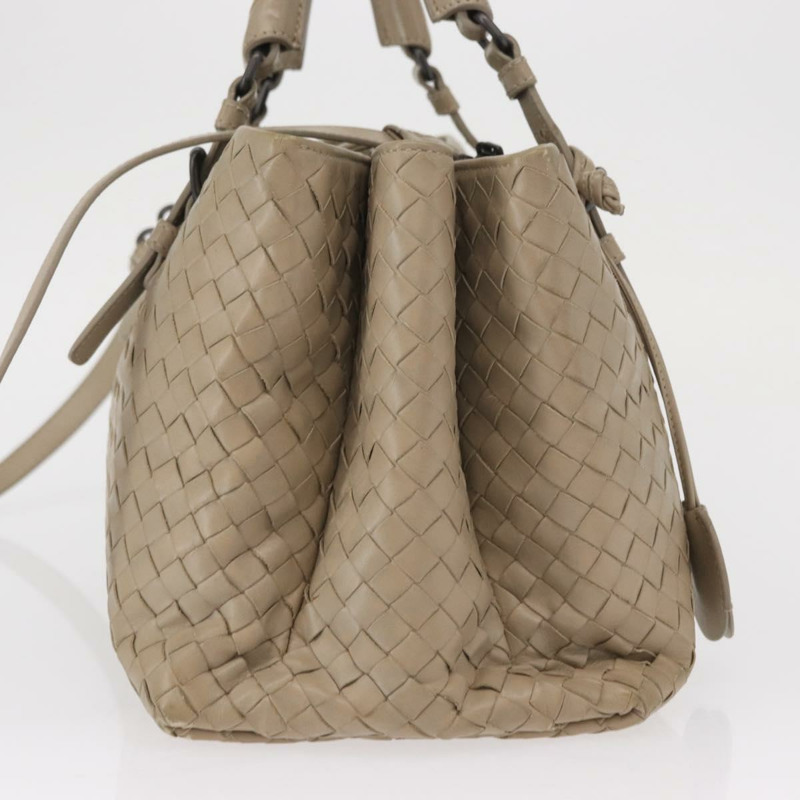 【日本直送】BOTTEGA VENETA INTRECCIATO 手袋皮革 2way 灰色 正品 165395-2