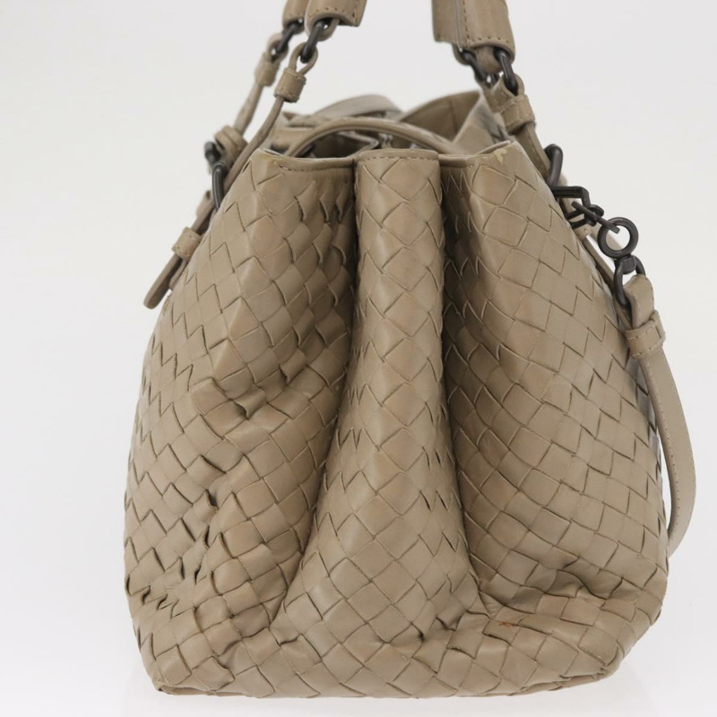 【日本直送】BOTTEGA VENETA INTRECCIATO 手袋皮革 2way 灰色 正品 165395-3