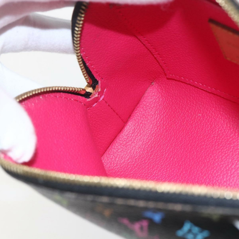 【日本直送】路易威登 Multicolor Pochette 化妝包 黑色 M47355 LV Auth 165735V-17