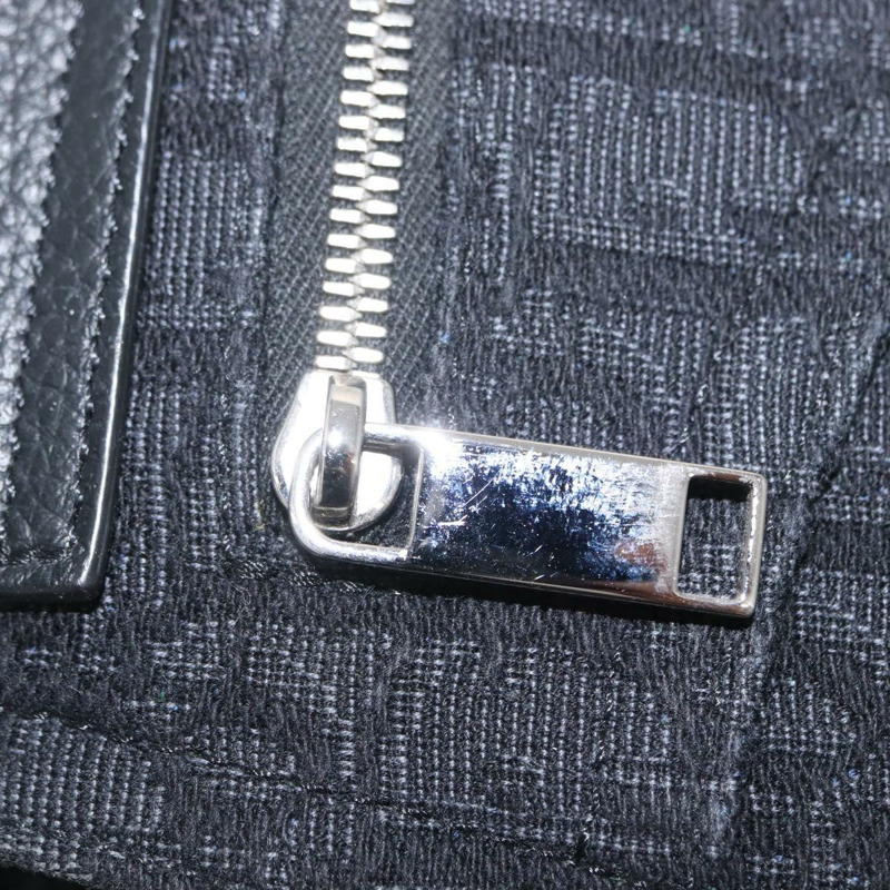 【日本直送】Christian Dior Oblique Trotter帆布馬鞍包 黑色銀色 正品 ka1589M-21