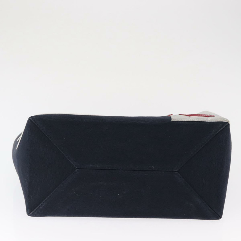 【日本直送】香奈兒 Choco Bar 鏈條手提包 No5 帆布海軍藍銀色 CC Auth 164674V-4