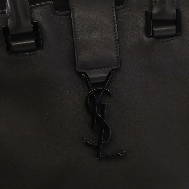 【日本直送】SAINT LAURENT 手提包 皮革 2way 灰色 Auth ka1529V-18