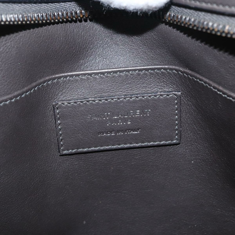 【日本直送】SAINT LAURENT 手提包 皮革 2way 灰色 Auth ka1529V-20