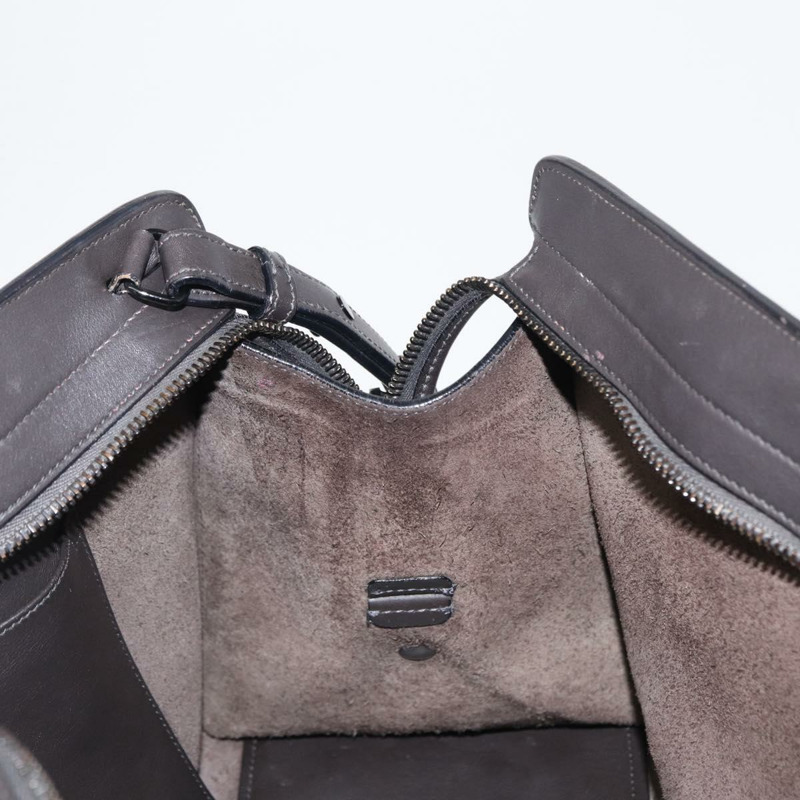【日本直送】SAINT LAURENT 手提包 皮革 2way 灰色 Auth ka1529V-21