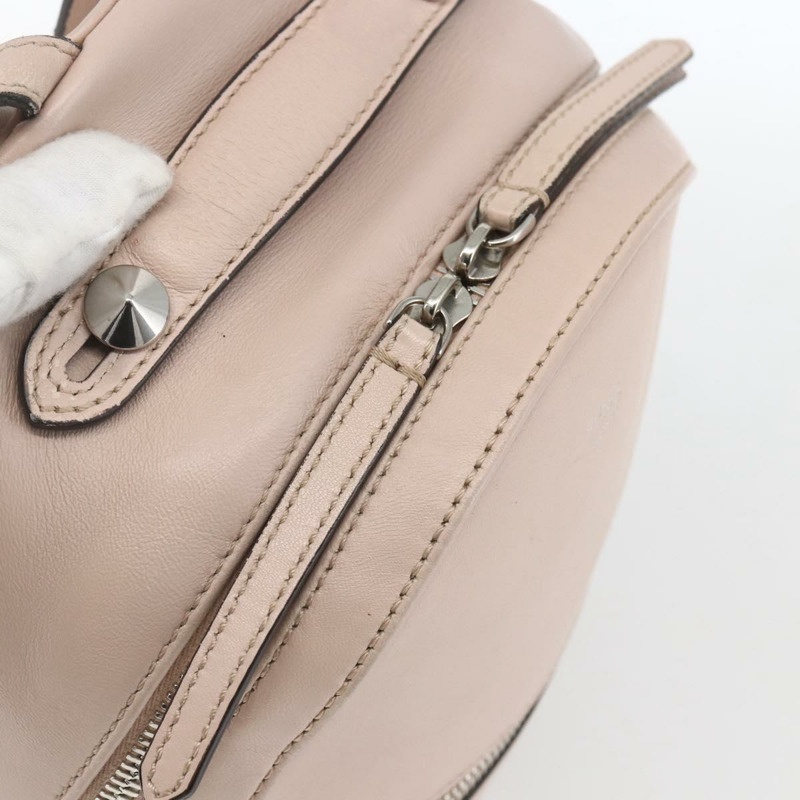 【日本直送】FENDI By The Way 雙肩包，皮革，米色/銀色，正品 ka1520M-19