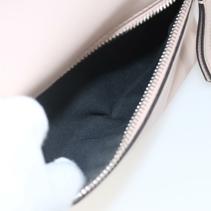 【日本直送】FENDI By The Way 雙肩包，皮革，米色/銀色，正品 ka1520M-25