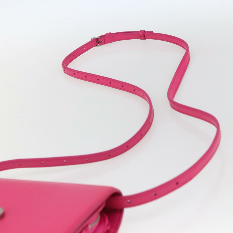 【日本直送】BALENCIAGA 粉紅銀色皮革肩背包 592898 正品 ka1527V-13