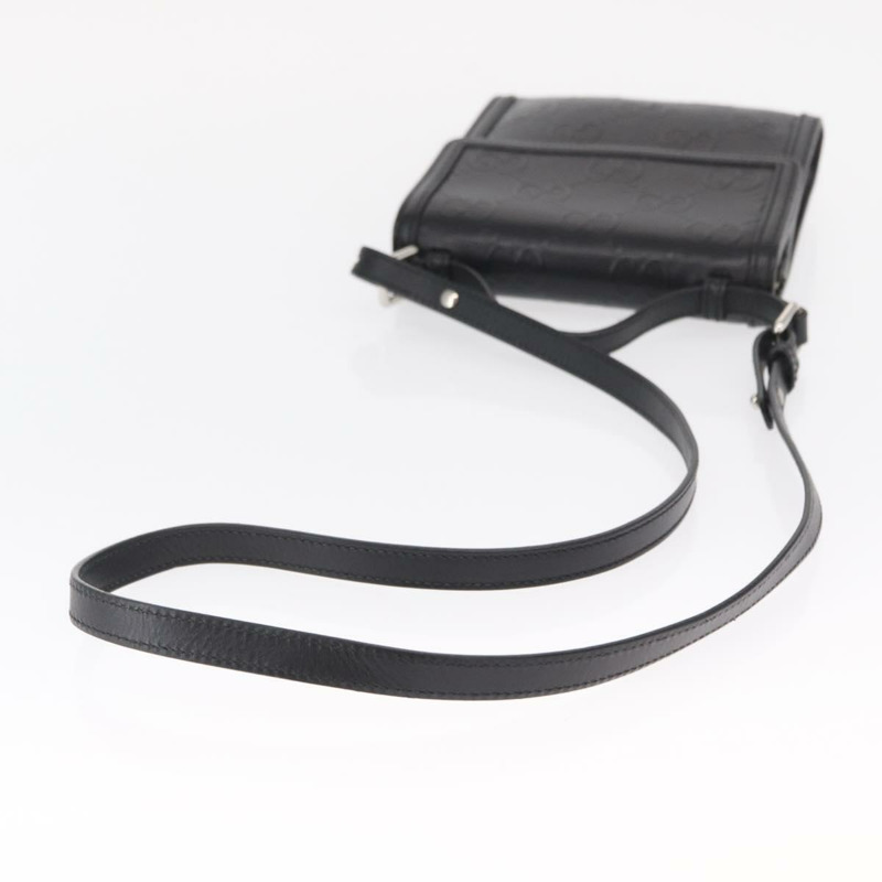 【日本直送】GUCCI GG 壓花單肩包 黑色 銀色 625782 正品 ka1507-7