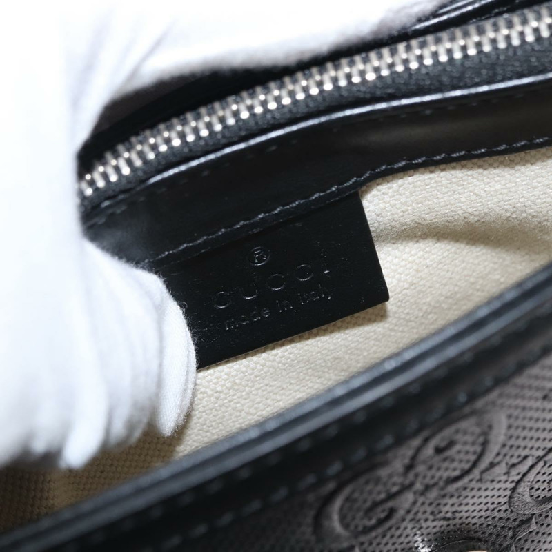 【日本直送】GUCCI GG 壓花單肩包 黑色 銀色 625782 正品 ka1507-18