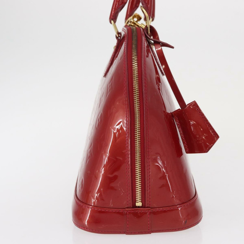 【日本直送】路易威登 Monogram Vernis Alma 小號包 Rouge Grunadine M91693 正品 165861-3