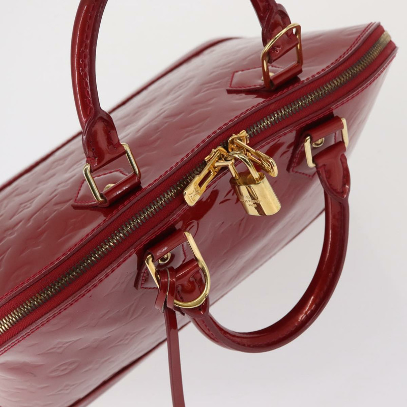 【日本直送】路易威登 Monogram Vernis Alma 小號包 Rouge Grunadine M91693 正品 165861-5