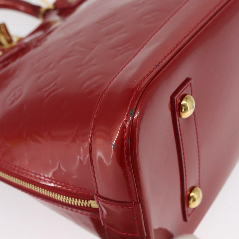 【日本直送】路易威登 Monogram Vernis Alma 小號包 Rouge Grunadine M91693 正品 165861-8