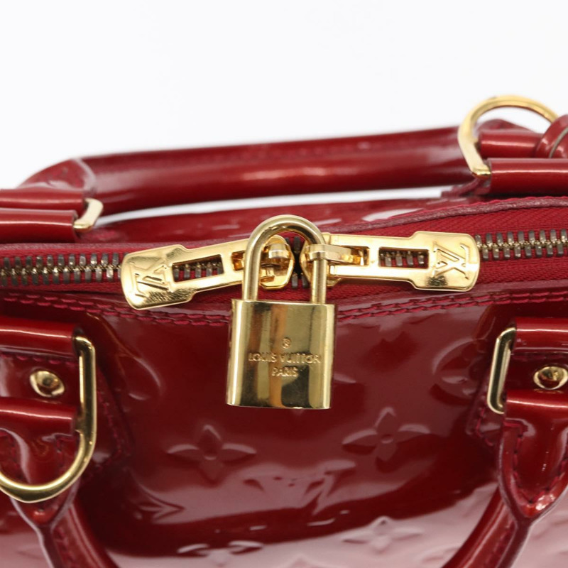 【日本直送】路易威登 Monogram Vernis Alma 小號包 Rouge Grunadine M91693 正品 165861-16