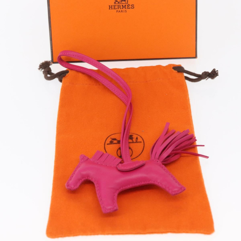 【日本直送】愛馬仕 Rodeo PM 吊飾 皮革 粉紅色 正品 ka1569M-11