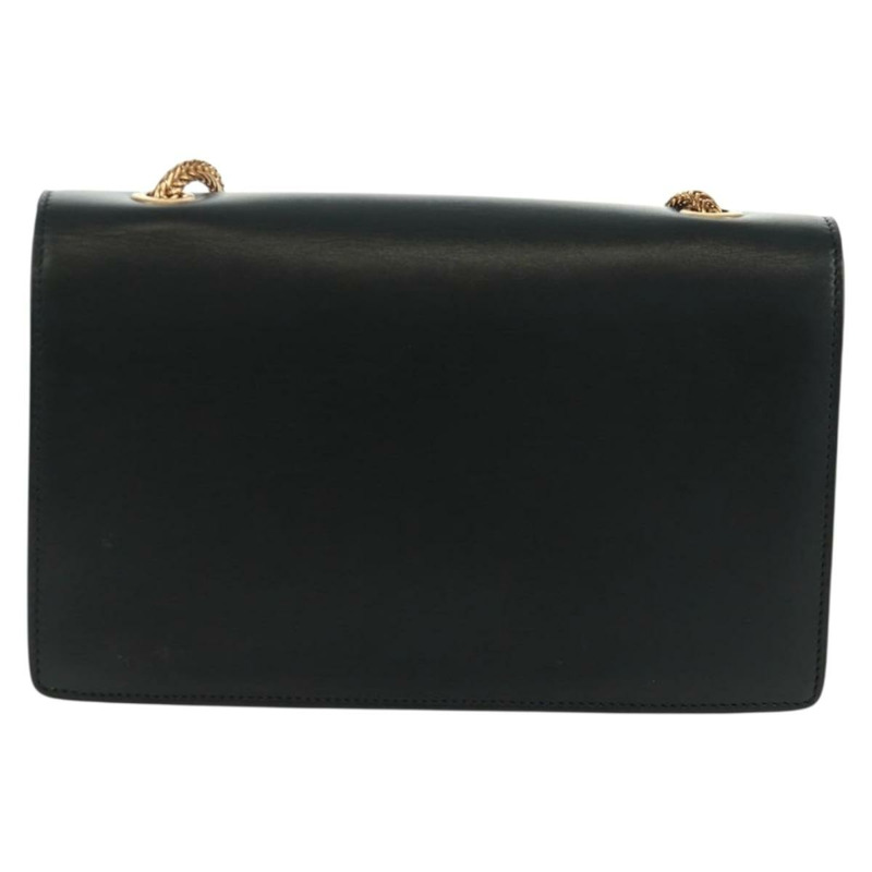 【日本直送】SAINT LAURENT 鏈條肩背包 皮革 黑色 金色 315681 正品 165612V-1