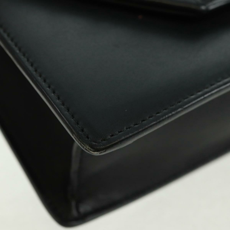 【日本直送】SAINT LAURENT 鏈條肩背包 皮革 黑色 金色 315681 正品 165612V-14