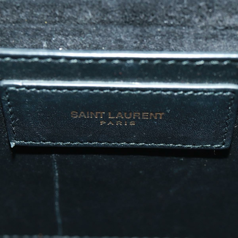 【日本直送】SAINT LAURENT 鏈條肩背包 皮革 黑色 金色 315681 正品 165612V-21
