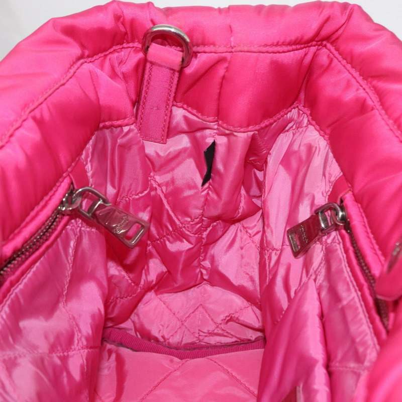 【日本直送】PRADA 手提包 尼龍 粉紅色 銀色 正品 165606-20
