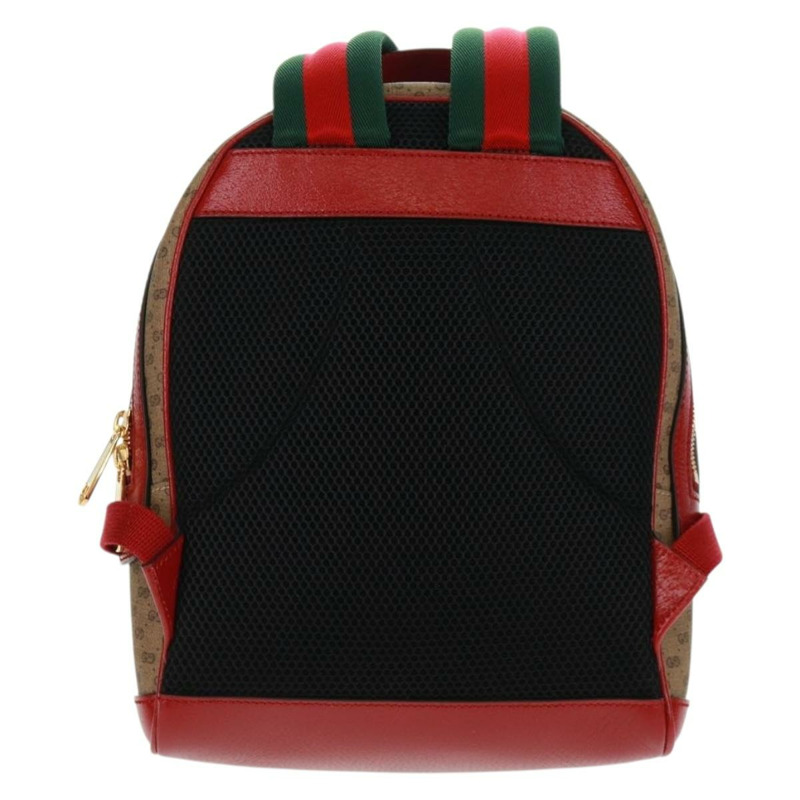 【日本直送】GUCCI Micro GG Supreme哆啦A夢雙肩包 PVC 米色 金色 647816 正品 165616SAM-1