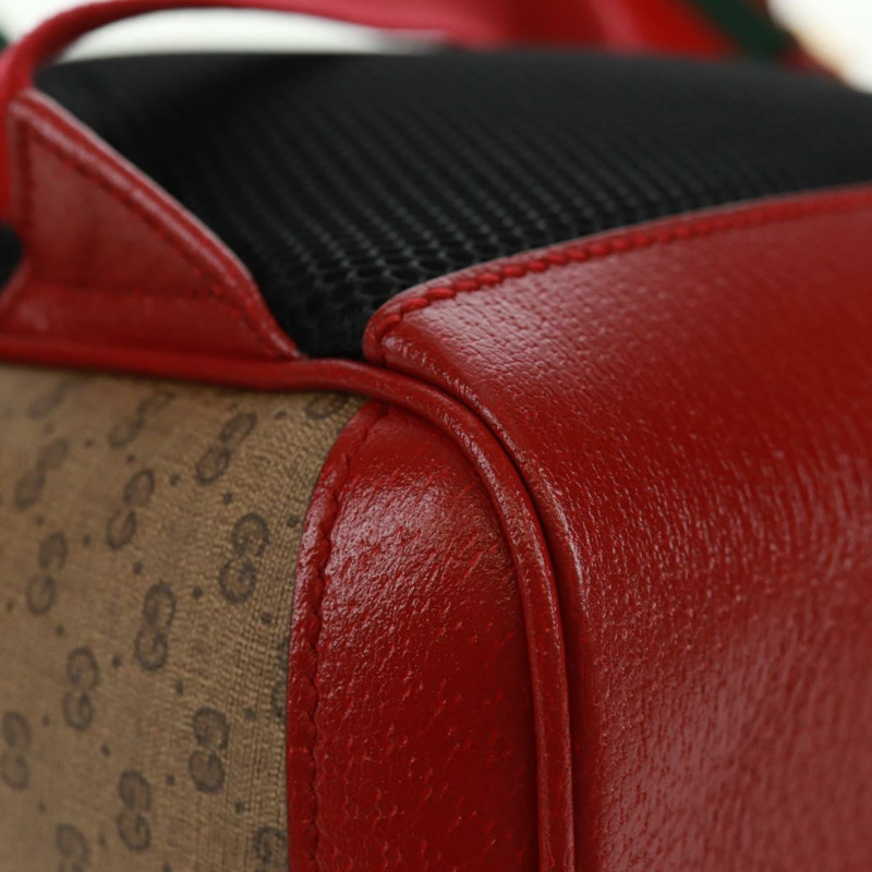 【日本直送】GUCCI Micro GG Supreme哆啦A夢雙肩包 PVC 米色 金色 647816 正品 165616SAM-16