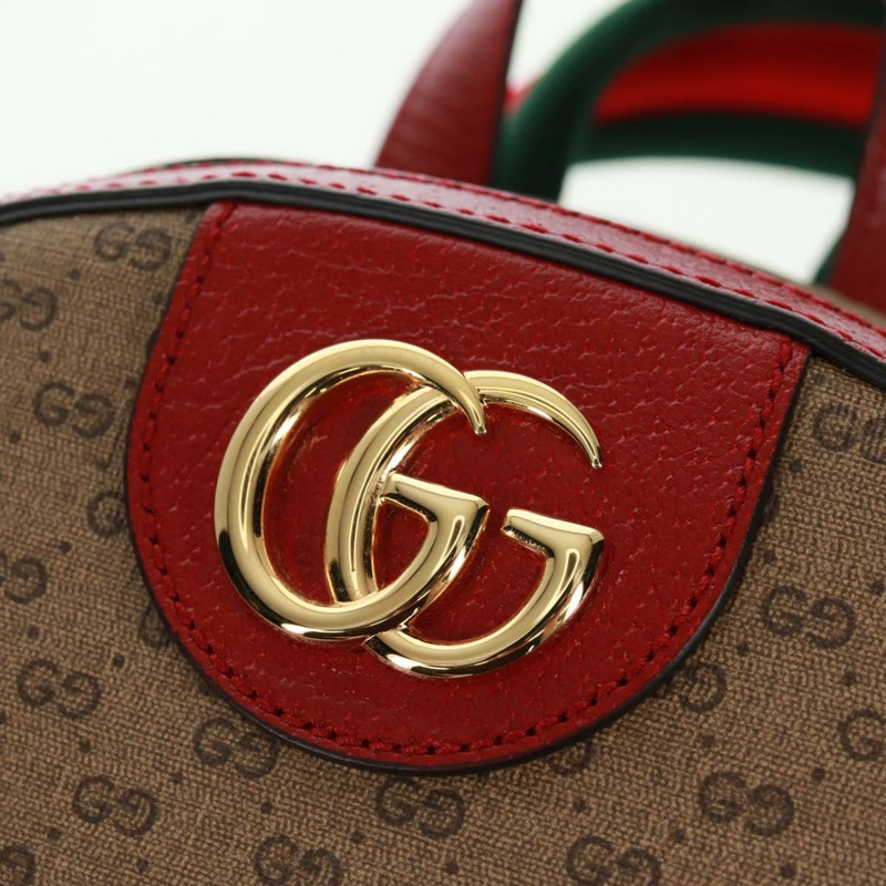 【日本直送】GUCCI Micro GG Supreme哆啦A夢雙肩包 PVC 米色 金色 647816 正品 165616SAM-19