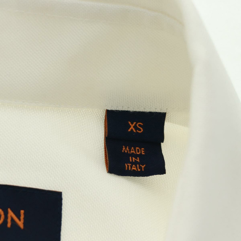 【日本直送】路易威登印花襯衫領帶套裝，純棉白色，LV正品，貨號161259M-14