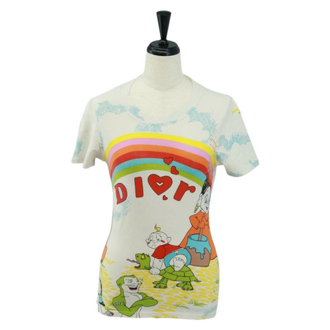 Christian Dior Galliano 時期短袖T卹，純棉白色，正品，貨號164303M