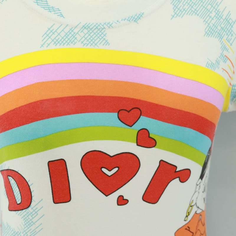 【日本直送】Christian Dior Galliano 時期短袖T卹，純棉白色，正品，貨號164303M-6