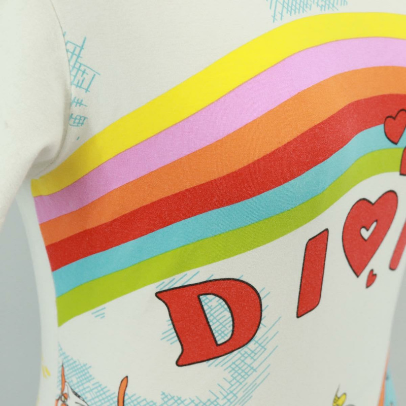 【日本直送】Christian Dior Galliano 時期短袖T卹，純棉白色，正品，貨號164303M-7