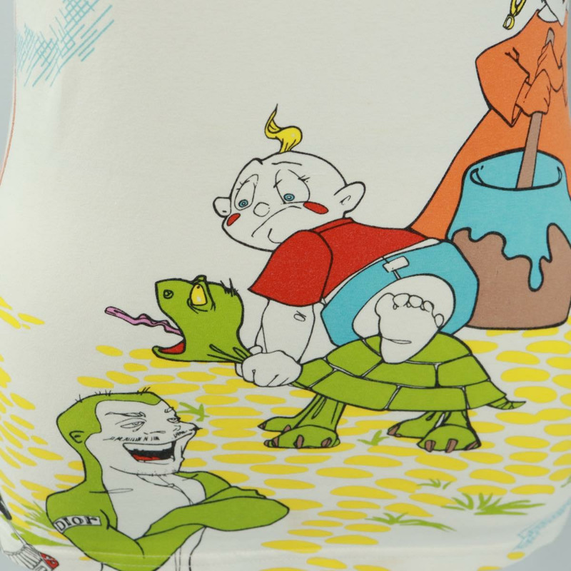 【日本直送】Christian Dior Galliano 時期短袖T卹，純棉白色，正品，貨號164303M-9