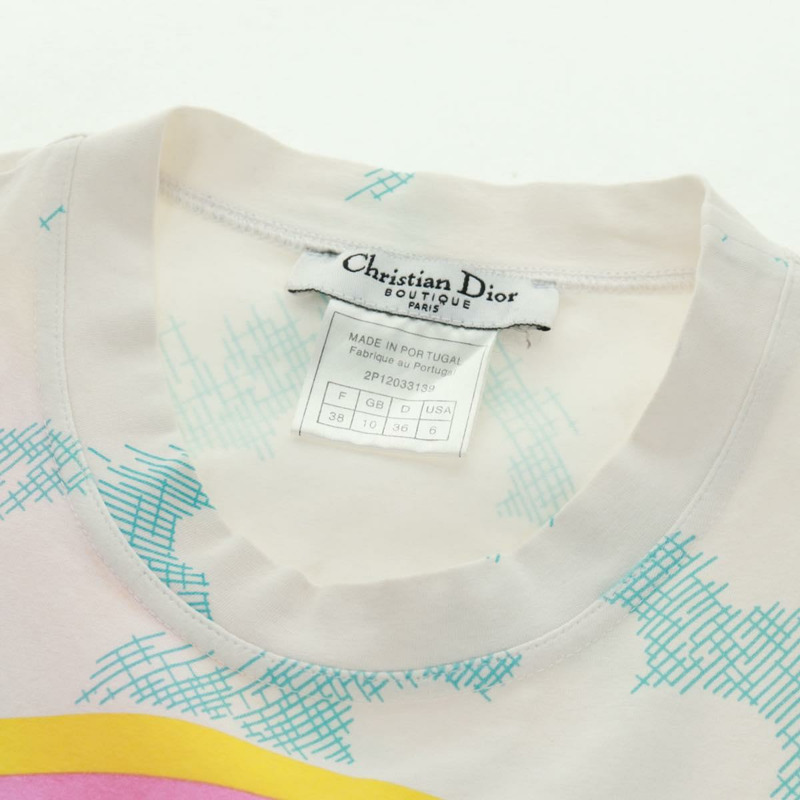 【日本直送】Christian Dior Galliano 時期短袖T卹，純棉白色，正品，貨號164303M-14