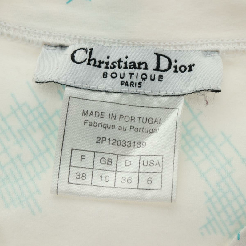 【日本直送】Christian Dior Galliano 時期短袖T卹，純棉白色，正品，貨號164303M-15