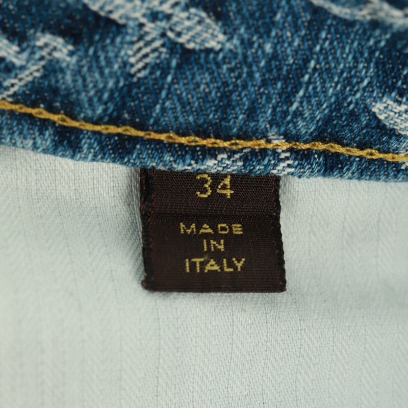 【日本直送】路易威登 Monogram 牛仔裙 藍色 LV 正品 161260M-13