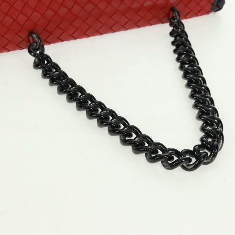 【日本直送】BOTTEGA VENETA INTRECCIATO 皮革紅色肩包 正品 154274V-6