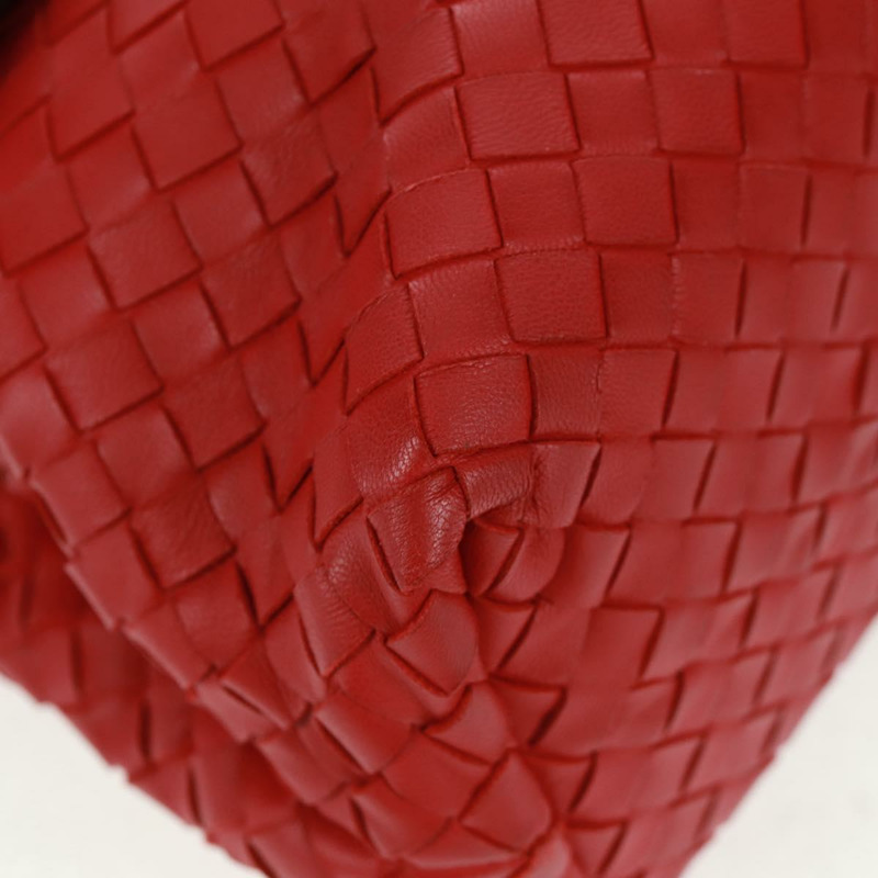 【日本直送】BOTTEGA VENETA INTRECCIATO 皮革紅色肩包 正品 154274V-7