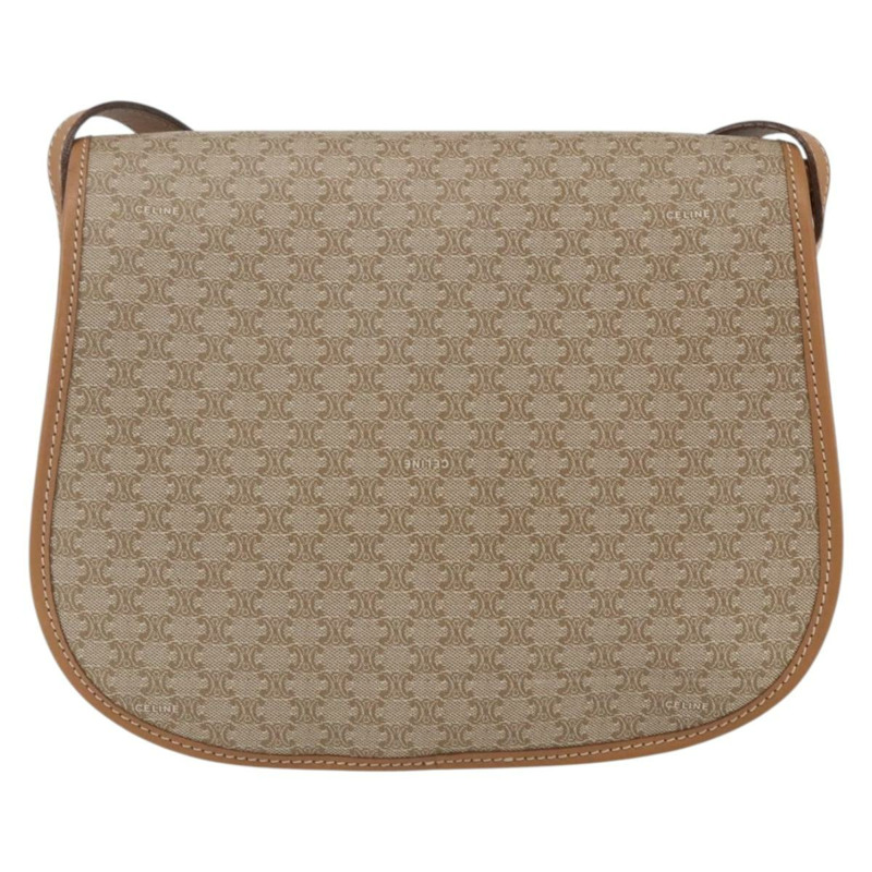 【日本直送】CELINE Macadam帆布肩背包 PVC 米色 金色 正品 164969V-1